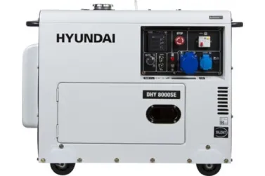 Дизельный генератор Hyundai DHY 8000SE в кожухе