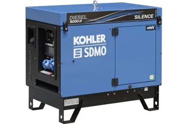 Дизельный генератор KOHLER-SDMO DIESEL 6000 A AVR SILENCE C5 в кожухе