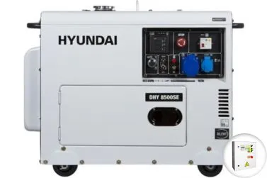 Дизельный генератор Hyundai DHY 8500SE в кожухе с АВР