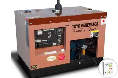 Дизельный генератор Toyo TKV-11SPC в кожухе с АВР