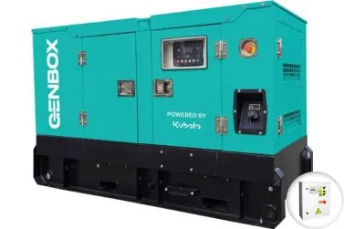 Дизельный генератор Genbox KBT12M-S в кожухе с АВР