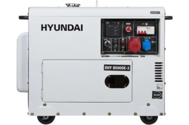 Дизельный генератор Hyundai DHY 8500SE-3 в кожухе