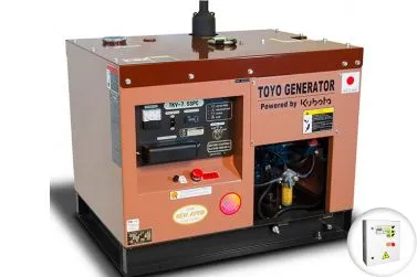 Дизельный генератор Toyo TKV-7.5SPC в кожухе с АВР