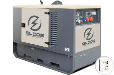 Дизельный генератор ELCOS GE.PK.011/010.SS в кожухе с АВР трехфазный