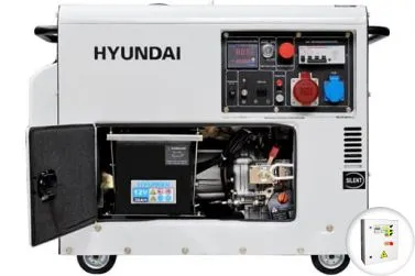 Дизельный генератор Hyundai DHY 8000SE-3 в кожухе с АВР