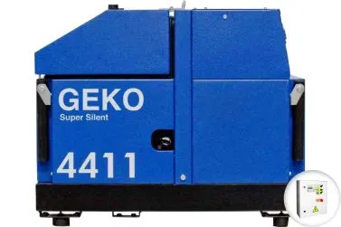 Бензиновый генератор Geko 4411 E-AA/HEBA SS в кожухе с АВР