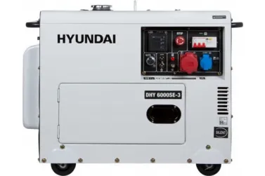 Дизельный генератор Hyundai DHY 6000SE-3 в кожухе
