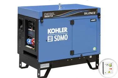 Дизельный генератор KOHLER-SDMO DIESEL 6500 TA SILENCE C5 в кожухе с АВР
