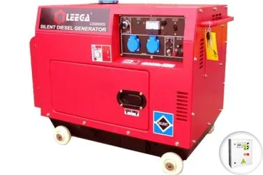 Бензиновый генератор Амперос LT 6500S в шумозащитном кожухе с АВР