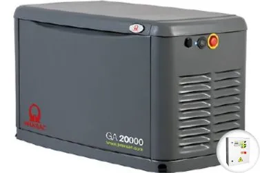 Газовый генератор Pramac GA20000 в кожухе с АВР
